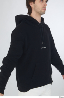 Chadwick black hoodie casual dressed upper body 0008.jpg